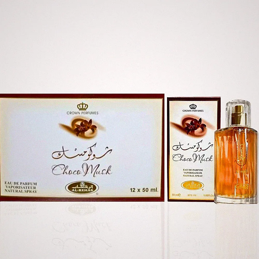 (12-Pack) Al-Rehab Choco Musk Spray Perfume Oil 50 ml (1.65 oz)