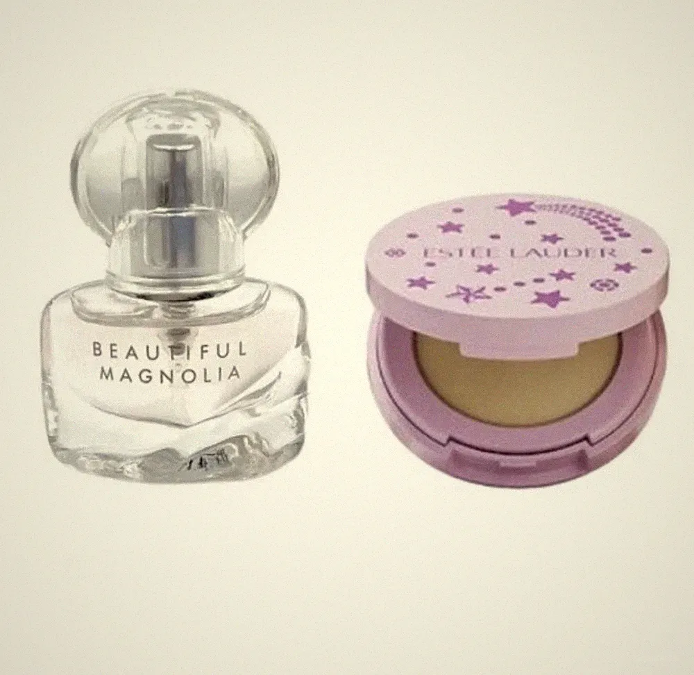Estee Lauder BEAUTIFUL MAGNOLIA 4ml EDP Spray + Magnolia Solid Perfume 1.4g
